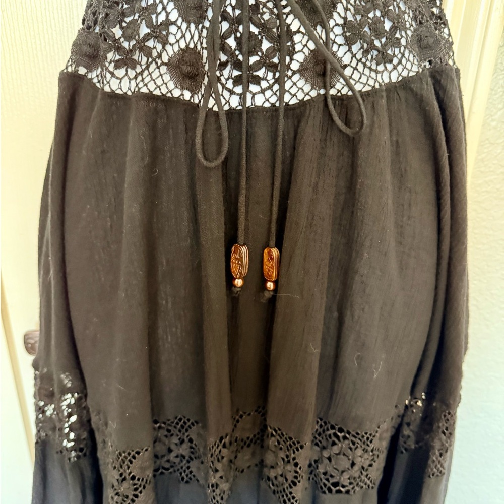 Black maxi skirt